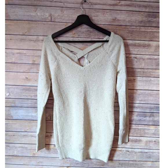 Jessica Simpson Sweaters - Jessica Simpson Shimmer Cross Back Sweater